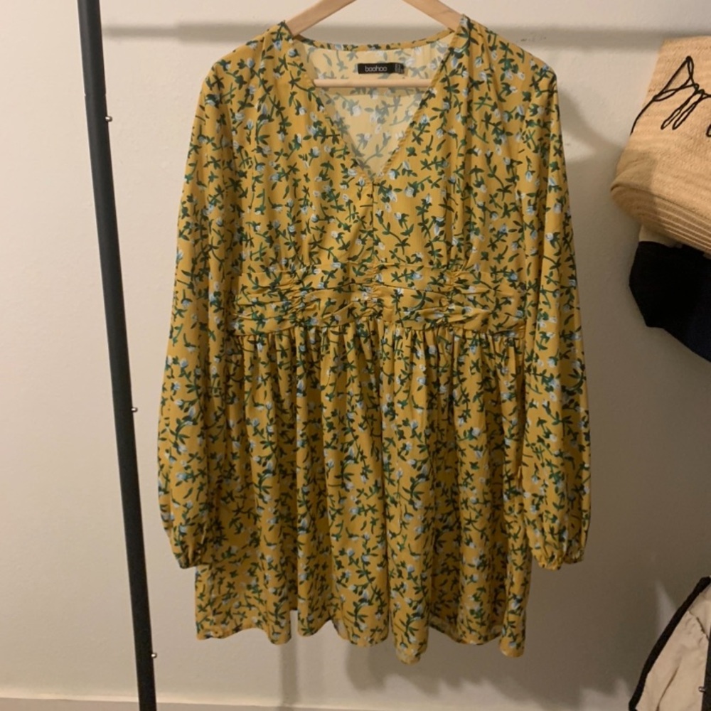 Mustard yellow dress